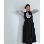 「NATURAL BEAUTY BASIC」 サロペットスカート MEDIUM ブラック レディース