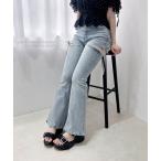  джинсы Denim Denim брюки боковой лента flair Denim брюки женский 