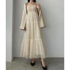「Louere」 キャミソールワンピース SMALL アイボリー レディース
