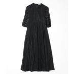「Lace Ladies」 7分袖ワンピース M ブラック レディース