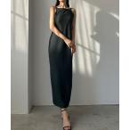 「Louere」 キャミソールワンピース X-LARGE チャコール レディース