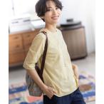 tシャツ 「ひやさらコットン」ジャガード6分袖Tシャツ「綿100％・接触冷感・U