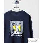 [TOM&amp;JERRY] тренировочный cut and sewn M темно-синий мужской 