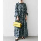 「SHIPS any」 長袖ワンピース ONE SIZE ネイビー レディース