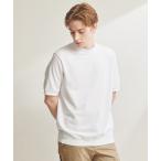 tシャツ 「SMART CLOSET/WEB限定」シルキータッチ モックネック 半袖Tシャツ メンズ レディース