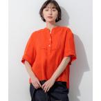 ブラウス シャツ LIBECOリネン はしごレース ブラウス レディース