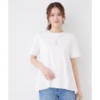 tシャツ 「手洗い可／日本製」バックペプラムデザイン プルオーバー レディース