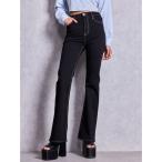  джинсы Denim Denim брюки высокий талия one woshu flare pants женский 