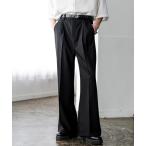  широкий брюки слаксы задний автомобиль - кольцо легкий flare pants слаксы мужской женский 
