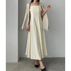 「Louere」 キャミソールワンピース LARGE アイボリー レディース