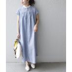 「SHIPS any」 シャツワンピース ONE SIZE ネイビー レディース