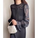 「FILLOU」 長袖ワンピース LARGE ブラック系その他 レディース