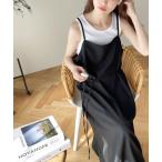 「classicalelf」 キャミソールワンピース LARGE ブラック レディース