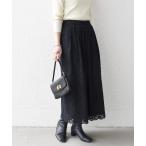 「SHIPS any」 ロングスカート ONE SIZE ブラック レディース