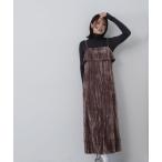 「NATURAL BEAUTY BASIC」 サロペットスカート MEDIUM ブラウン レディース