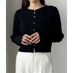 「Louere」 ニットカーディガン LARGE ブラック レディース
