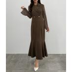 「CENEA」 ノースリーブワンピース MEDIUM モカ レディース