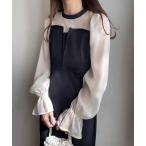 「FILLOU」 長袖ワンピース MEDIUM ホワイト系その他2 レディース