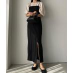 「Louere」 キャミソールワンピース SMALL ブラック レディース