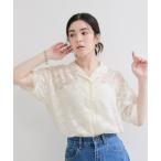 ブラウス シャツ カットジャガードシャツ/セットアップ対応 レディース