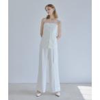ワイドパンツ スラックス パンツ Belted wide pants/ベルテッド