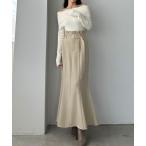 「Louere」 ロングスカート LARGE アイボリー レディース
