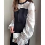 「FILLOU」 長袖ワンピース LARGE ホワイト系その他 レディース