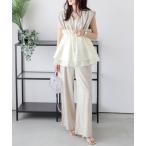 「AMELY」 「La-gemme」セットアップ フリー ベージュ レディース