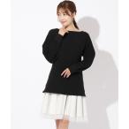 「AND COUTURE」 コンビワンピース FREE ブラック レディース