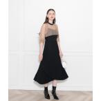 「Leja」 コンビワンピース MEDIUM ブラック レディース