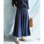 「SLOBE IENA」 ロングスカート 38 ネイビー レディース