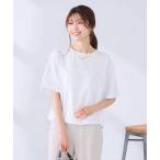 tシャツ 半袖 「新色追加」裾ドロストロゴTシャツ レディース