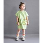 ワンピース 「WEB限定/DRC」配色メロウフリル半袖ワンピース キッズ 子供服 女の子