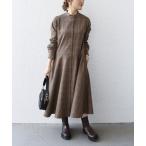「SHIPS any」 シャツワンピース ONE SIZE ブラウン レディース