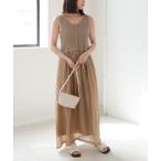 「Bab」 ノースリーブワンピース MEDIUM モカ レディース