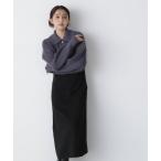 「NATURAL BEAUTY BASIC」 コンビワンピース MEDIUM ブラック系その他 レディース