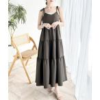 「classicalelf」 キャミソールワンピース LARGE グレー レディース