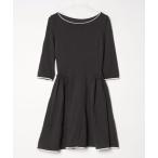 「DAISY LIN For FOXEY」 7分袖ワンピース 38 グレー レディース