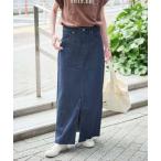 「SLOBE IENA」 デニムスカート 38 ブルー レディース