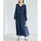 「LAVEANGE」 長袖ワンピース M ネイビー レディース