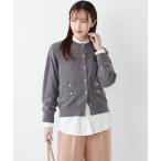 「SHIPS Colors」 ニットカーディガン ONE SIZE グレー レディース