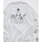 [FREAK'S STORE] тренировочный cut and sewn LARGE пепел серый мужской 