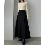 「Louere」 フレアスカート SMALL ブラック レディース