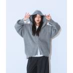 「JEANASIS」 ニットカーディガン FREE グレー レディース