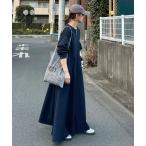 「CORNERS」 ドッキングワンピース M ネイビー レディース