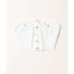 [TOMMY HILFIGER] bare top X-SMALL белый женский 