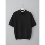  свитер вязаный GOOVI| Skipper Polo вязаный | короткий рукав | омыватель bru| японская бумага Blend pre -ting| одноцветный мужской женский 