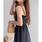 「FILLOU」 キャミソールワンピース SMALL ブラック レディース