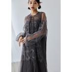 「niana」 長袖ワンピース L チャコール レディース