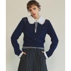 「MAISON SPECIAL」 ニットカーディガン FREE ネイビー レディース